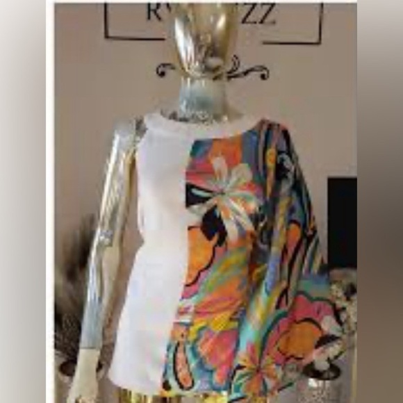 Ashley Stewart Tops - Ashley Stewart Sleeveless Butterfly White Floral Blouse plus Size 30/32
NWT